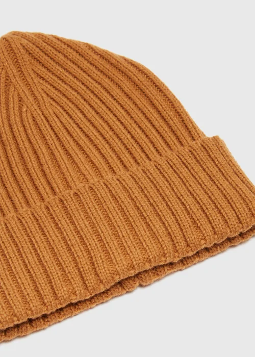 Mustard Thick Ribbed Essential Beanie - One Size Image 2