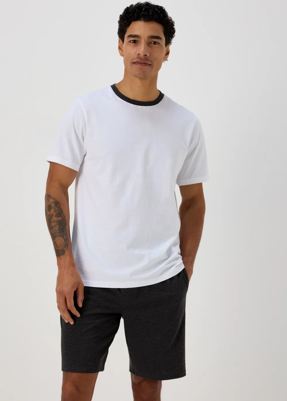 White Shorts Pyjama Set - Extra small Image 1