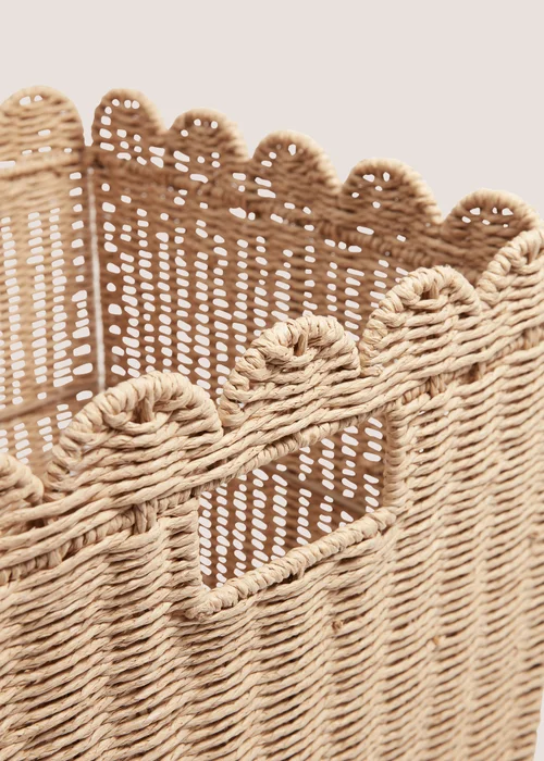 Collapsible Woven Scallop Edge Box Image 2