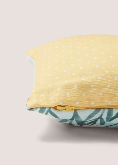 Blue & Yellow Bee Meadow Cushion (30cm x 50cm) Image 2