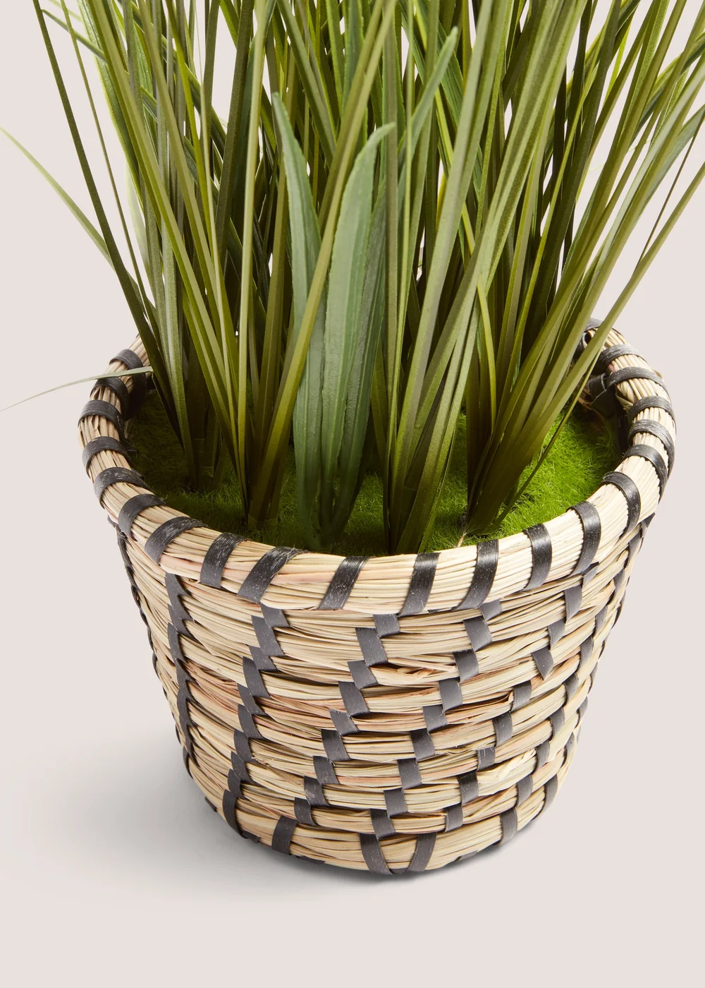 Faux Plant in Casa Woven Pot (40cm x 30cm x 30cm) Image 2