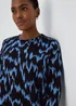 Blue Jacquard Tunic - Small Image 3