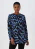 Blue Jacquard Tunic - Small Image 1