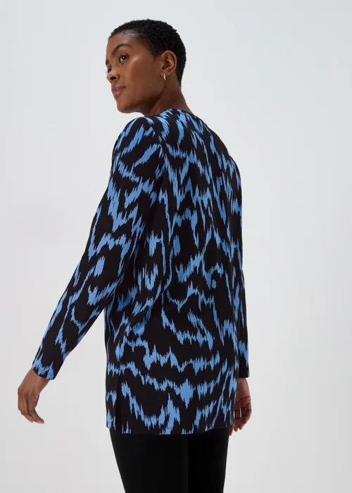 Blue Jacquard Tunic - Small Image 2
