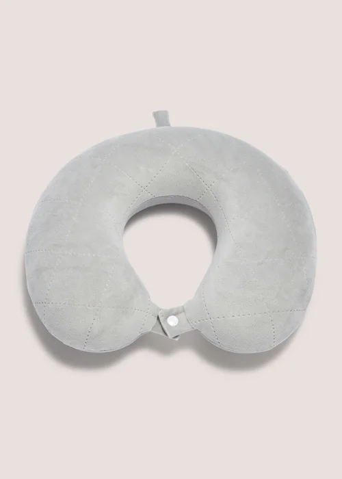 Grey Travel Pillow Image 1