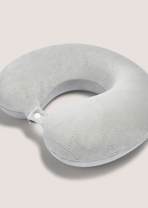 Grey Travel Pillow Image 2
