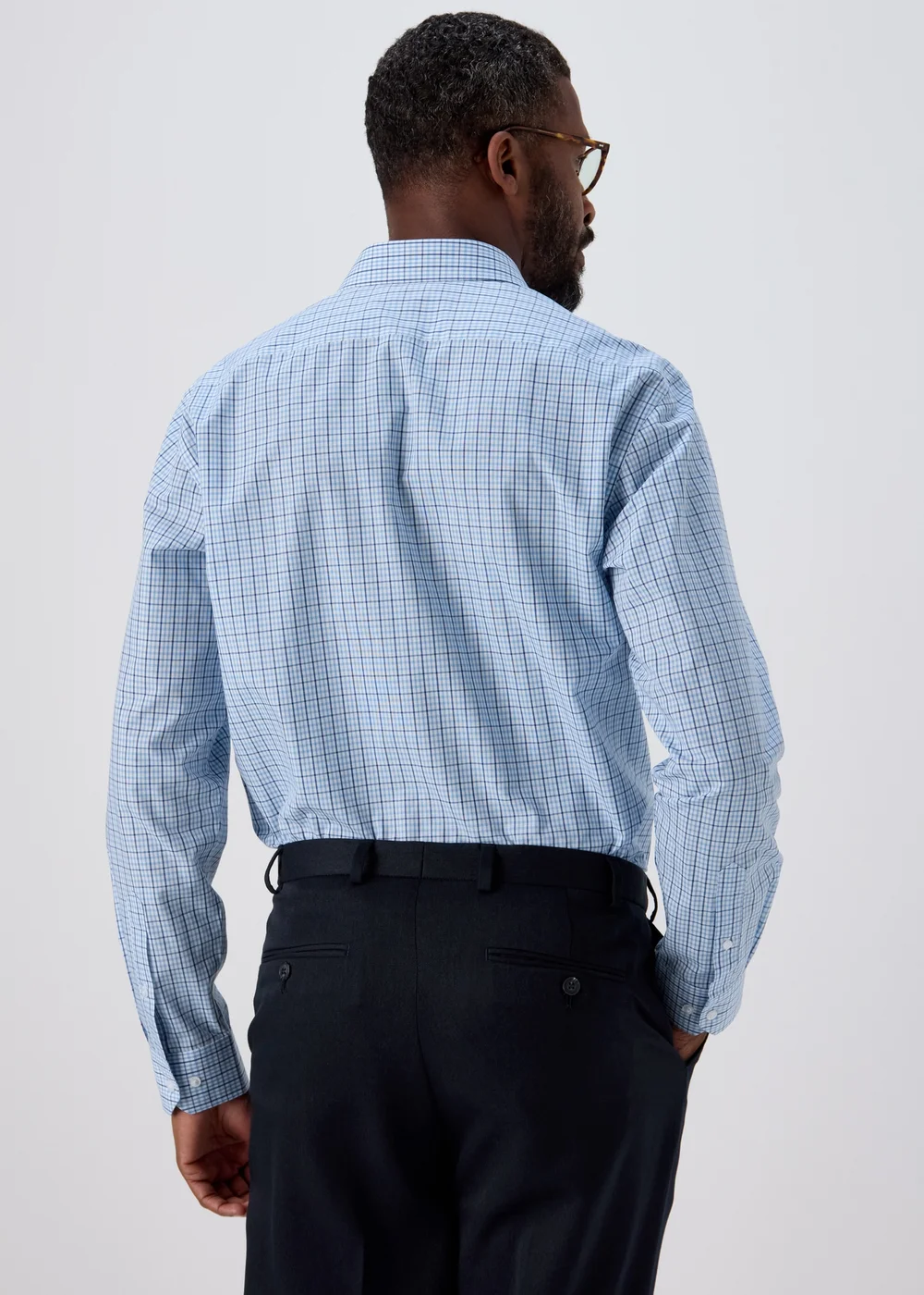 3 Pack Blue Easy Care Formal Shirts - 15.5 Collar Image 3