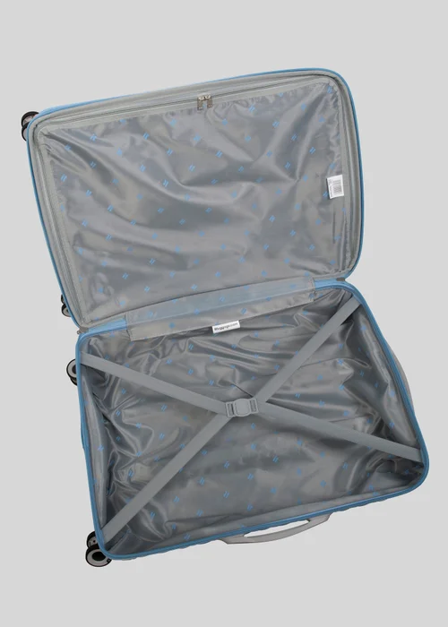 IT Luggage Blue Quilted Suitcase - Cabin Image 2