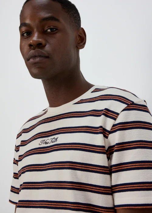 Stone Textured Embroidered T-Shirt - S Image 3