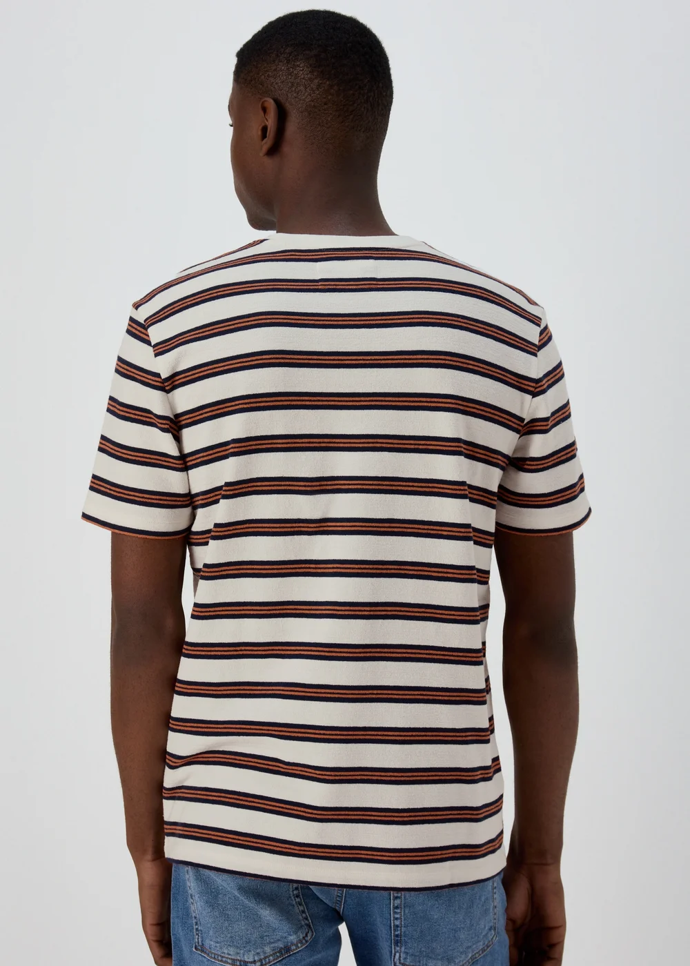 Stone Textured Embroidered T-Shirt - S Image 2