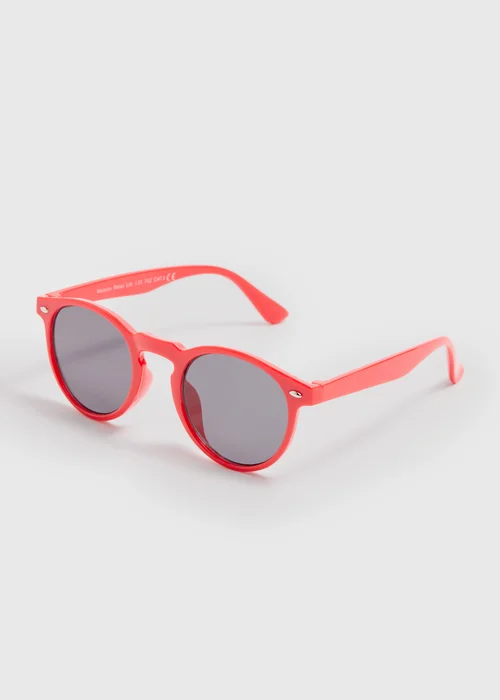 Kids Red Round Sunglasses - One Size Image 1