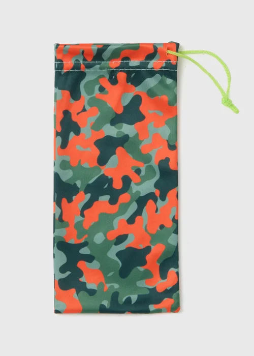 Boys Camo Sunglass Pouch - One Size Image 1