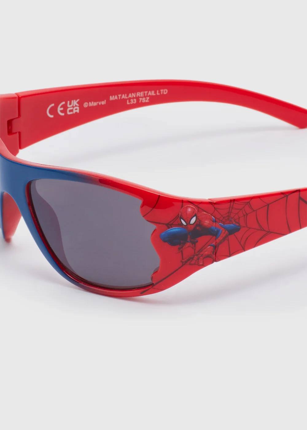 Kids Red Spiderman Sunglasses (3+yrs) - One Size Image 2