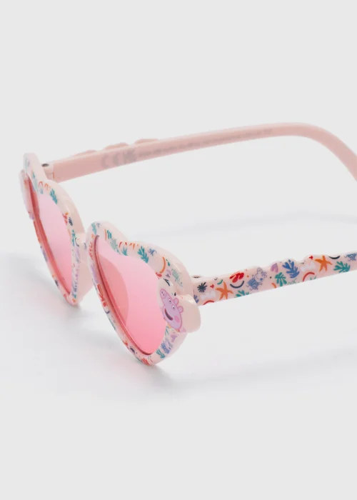 Kids Peppa Pig Pink Heart Sunglasses (3+yrs) - One Size Image 2