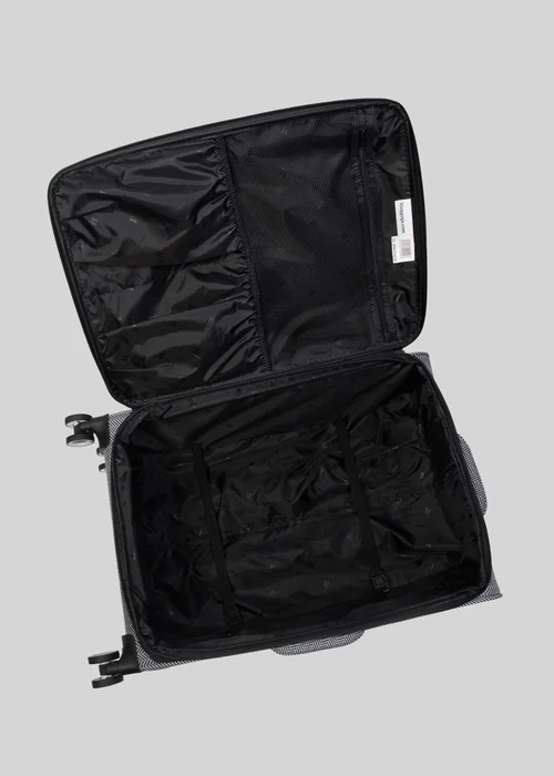 IT Luggage Black & White Trulite Herringbone Suitcase - Cabin Image 2