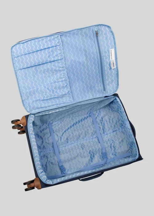 IT Luggage Navy Stripe Trulite Suitcase - Cabin Image 2