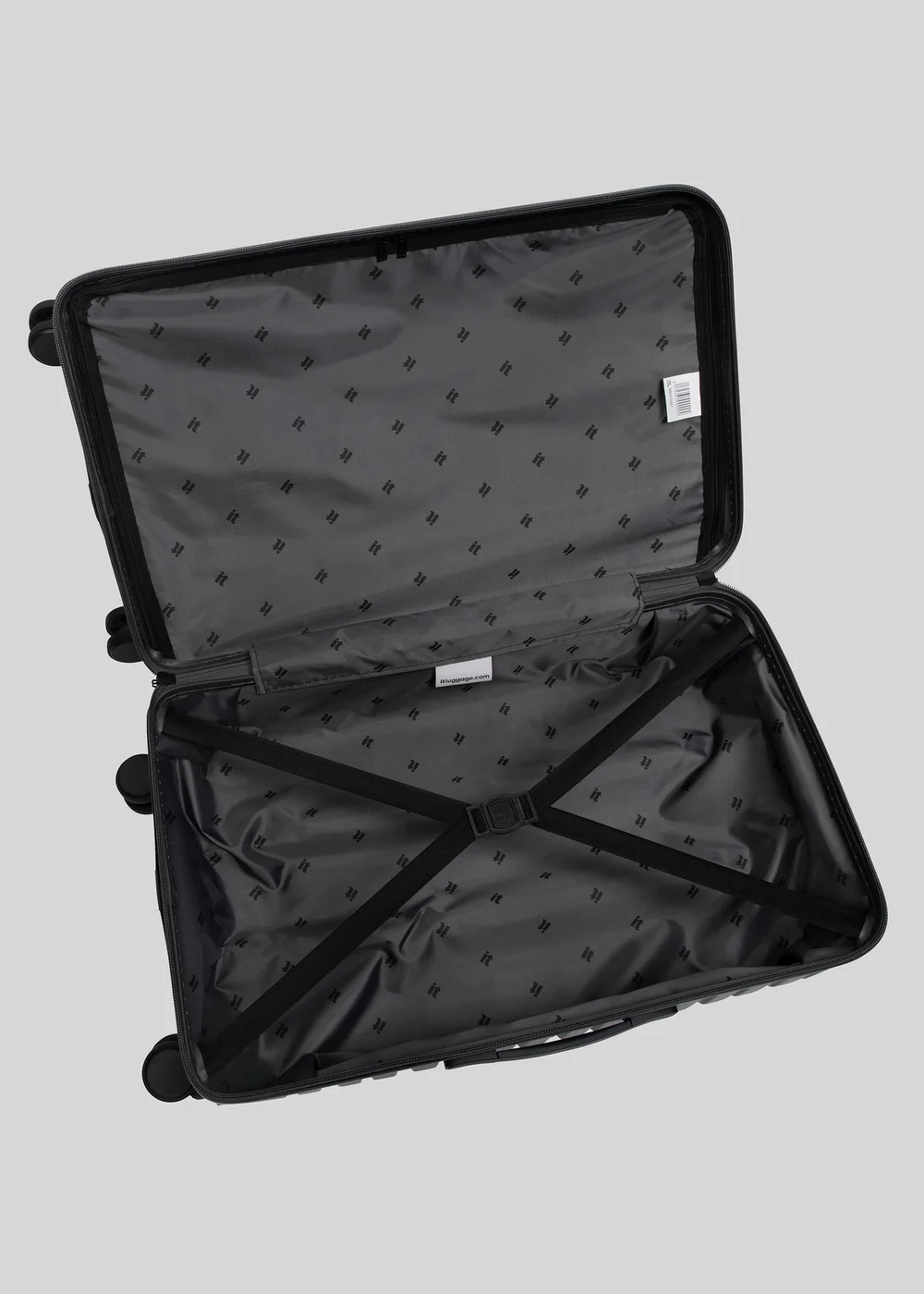 IT Luggage Grey Jumbo Suitcase - Cabin Image 2