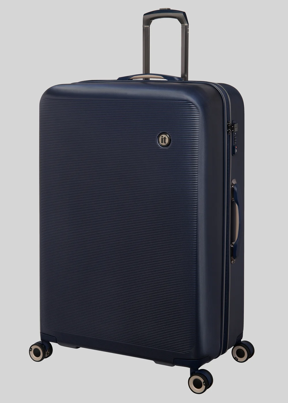 IT Luggage Navy Hard Shell Suitcase - Cabin Image 3