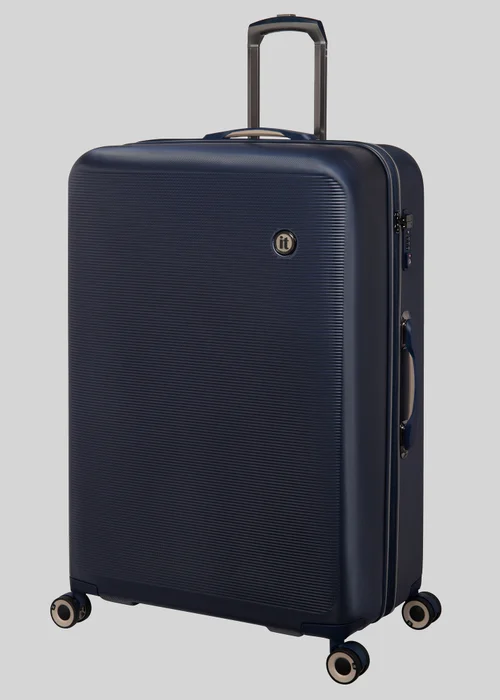 IT Luggage Navy Hard Shell Suitcase - Cabin Image 3