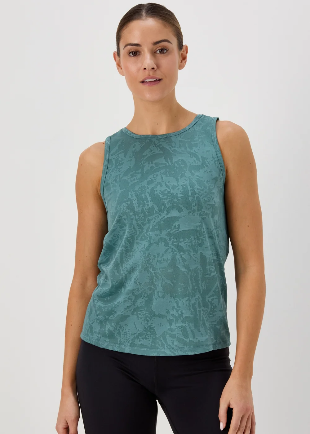 Souluxe Teal Jacquard Vest - Small Image 1