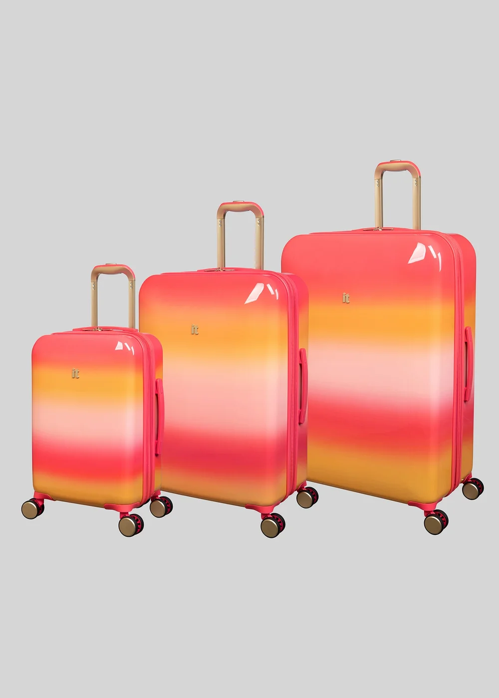 IT Luggage Multicolour Ombre Print Suitcase - Cabin Image 1