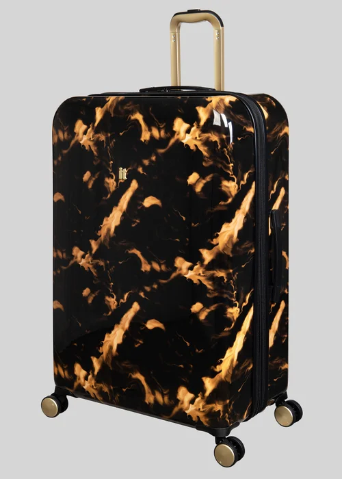 IT Luggage Multicolour Marble Print Suitcase - Cabin Image 3