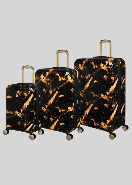 IT Luggage Multicolour Marble Print Suitcase - Cabin Image 1