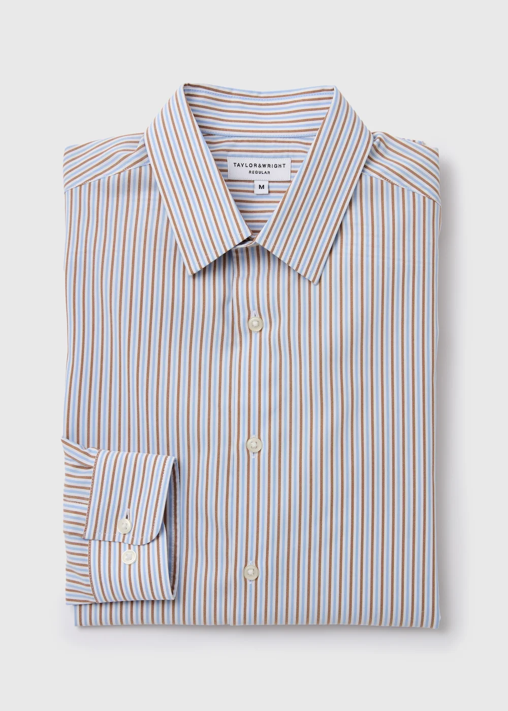 Taylor & Wright Blue Stripe Shirt - S Image 5
