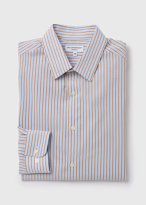 Taylor & Wright Blue Stripe Shirt - S Image 5
