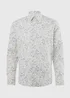Taylor & Wright White Floral Print Long Sleeve Shirt - Small Image 5