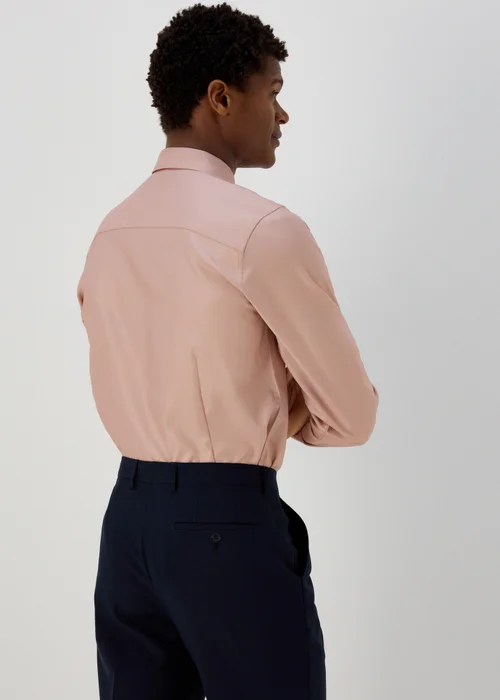 Taylor & Wright Pink Slim Fit Twill Shirt - S Image 2