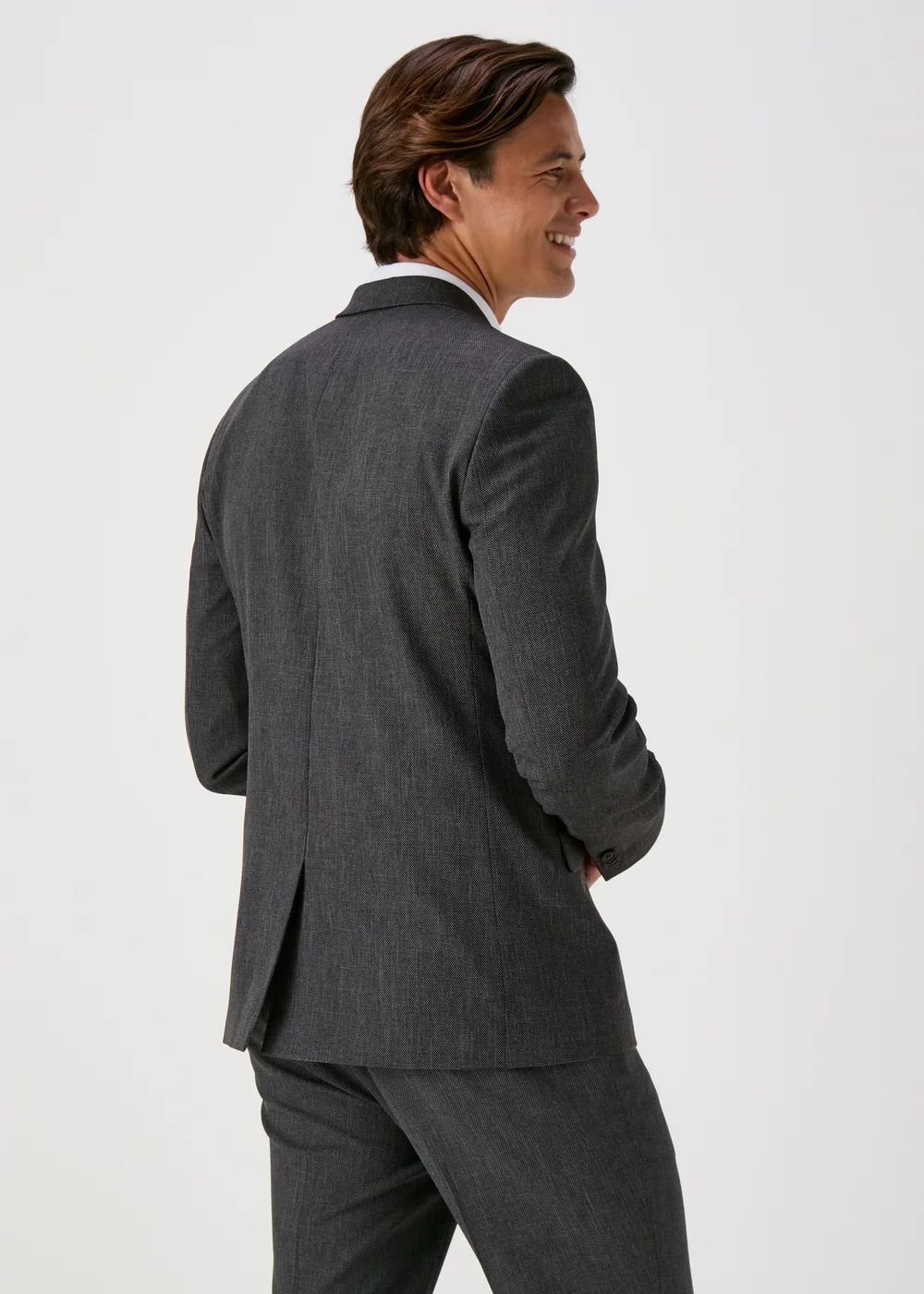Taylor & Wright Albert Charcoal Tailored Fit Jacket - 38 Chest Long Image 2