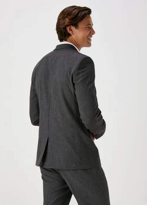 Taylor & Wright Albert Charcoal Tailored Fit Jacket - 38 Chest Long Image 2