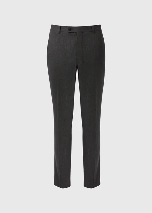 Taylor & Wright Charcoal Albert Tailored Fit Trousers - 32 Waist 29 Leg Image 5