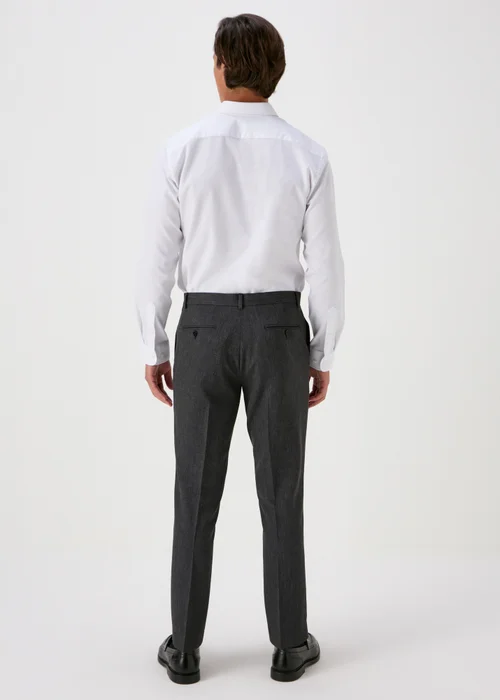 Taylor & Wright Charcoal Albert Tailored Fit Trousers - 32 Waist 29 Leg Image 2