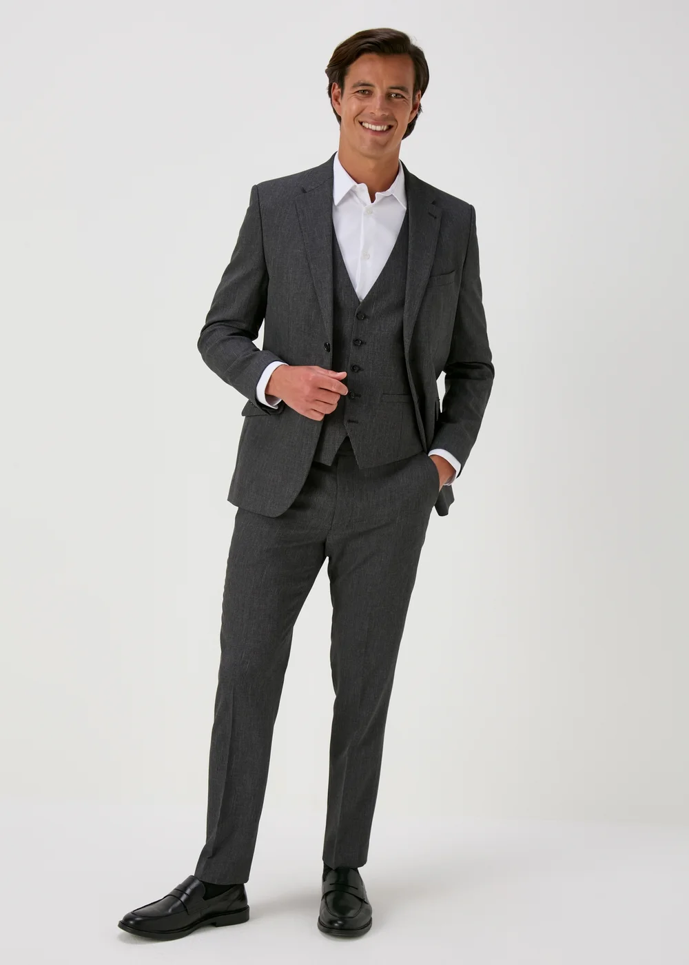 Taylor & Wright Charcoal Albert Waistcoat - Small Image 4