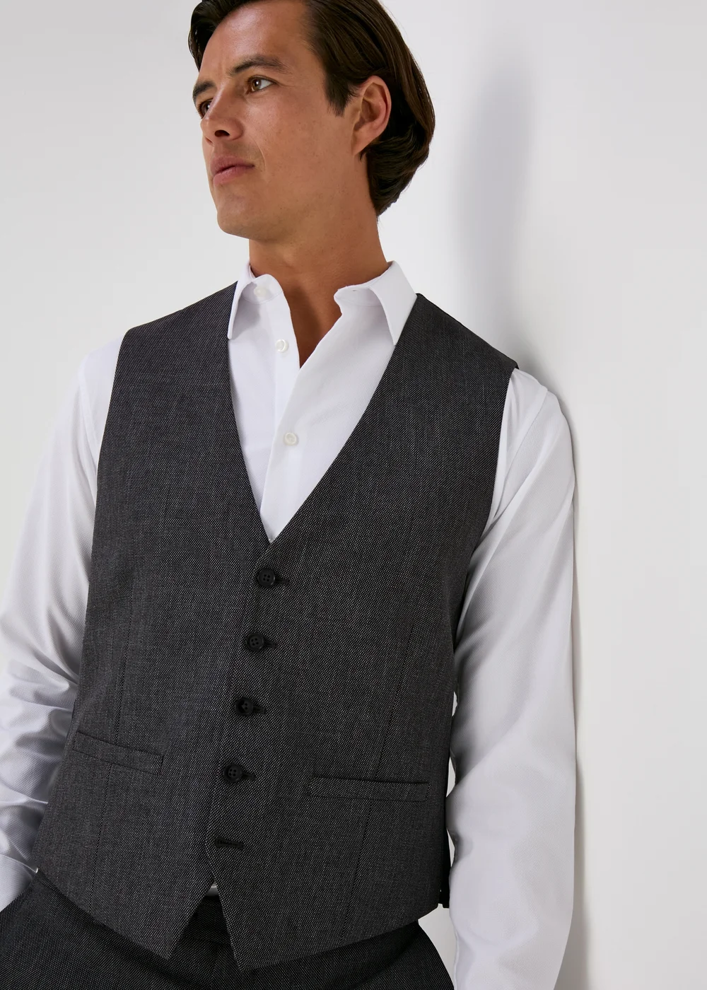 Taylor & Wright Charcoal Albert Waistcoat - Small Image 3