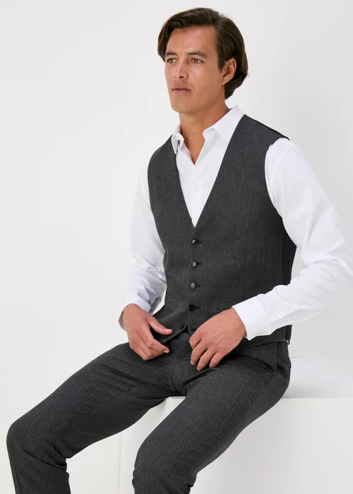 Taylor & Wright Charcoal Albert Waistcoat - Small Image 1