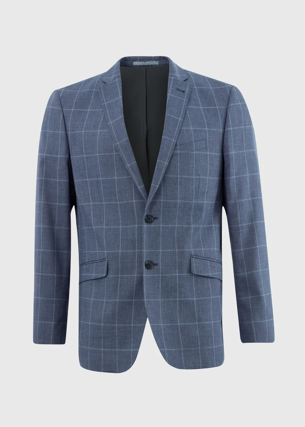 Taylor & Wright Franklin Blue Tailored Fit Jacket - 38 Chest Long Image 5