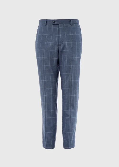Taylor & Wright Franklin Blue Tailored Fit Trousers - 32 Waist 29 Leg Image 5