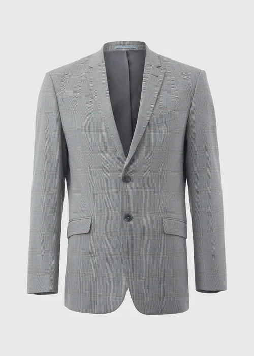 Taylor & Wright Grey Nelson Tailored Fit Jacket - 38 Chest Long Image 5