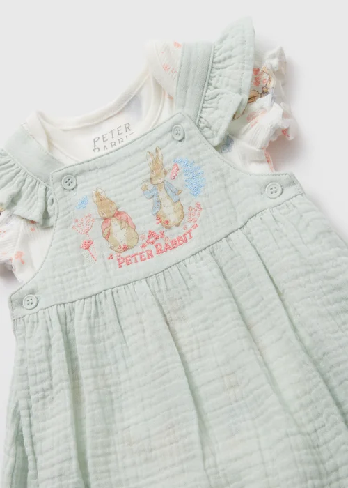Baby Peter Rabbit Green Romper (Newborn-18mths) - 0-3 months Image 2