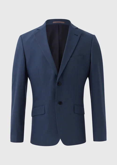 Taylor & Wright Blue Lennon Slim Fit Jacket - 38 Chest Long Image 5