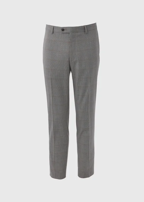Taylor & Wright Grey Nelson Checked Tailored Fit Trousers - 32 Waist 29 Leg Image 5