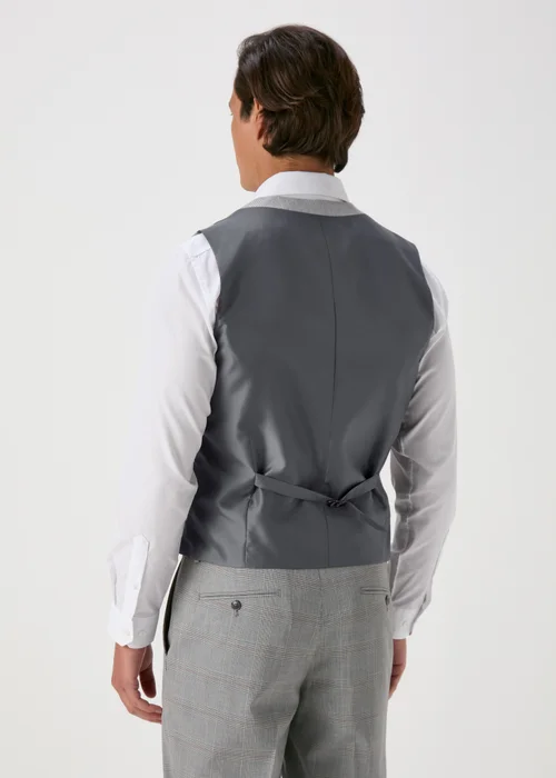 Taylor & Wright Nelson Grey Tailored Fit Waistcoat - Small Image 2