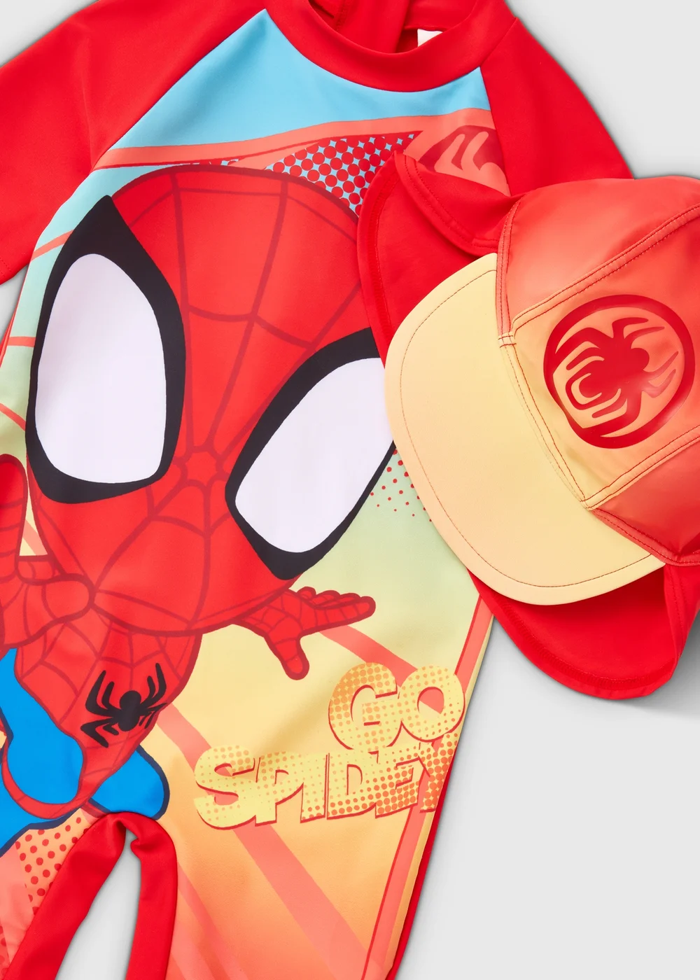 Marvel Boys Red Spidey & Friends Surf Suit (3 mths-5 yrs) - 2-3 Yrs Image 2