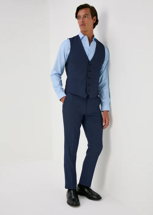 Taylor & Wright Lennon Blue Slim Fit Trousers - 30 Waist 31 Leg Image 2