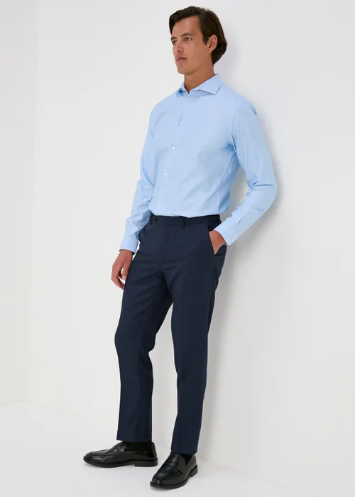 Taylor & Wright Lennon Blue Slim Fit Trousers - 30 Waist 31 Leg Image 3