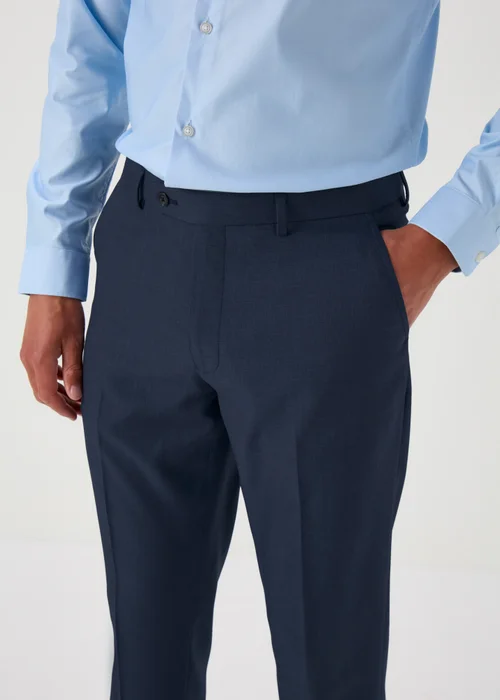 Taylor & Wright Lennon Blue Slim Fit Trousers - 30 Waist 31 Leg Image 1