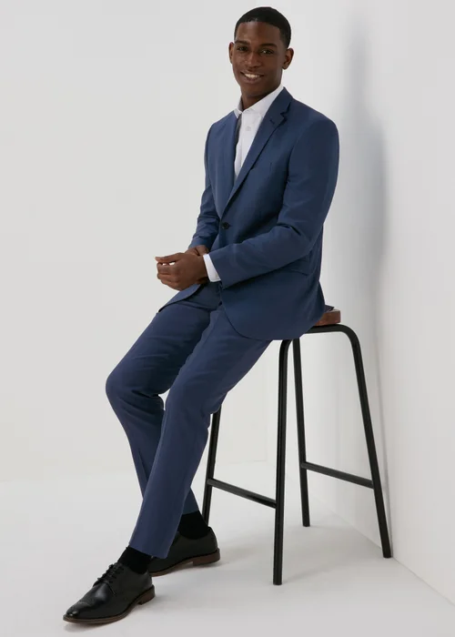 Taylor & Wright Lennon Blue Tailored Fit Jacket - 38 Chest Long Image 4